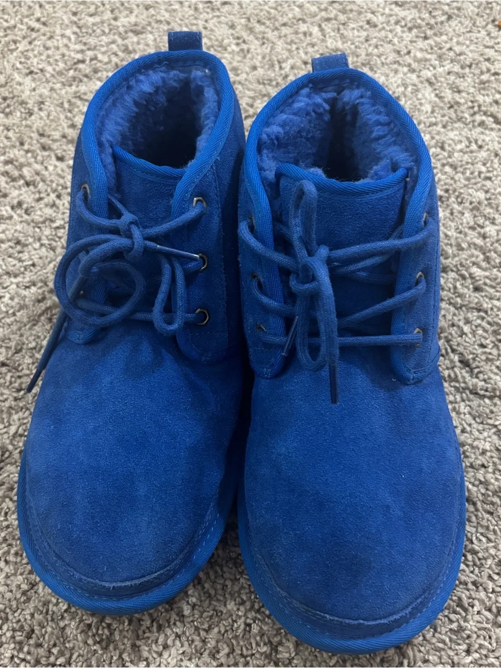 Ugg Neumel chukka lace up boot Royal blue men’s 9